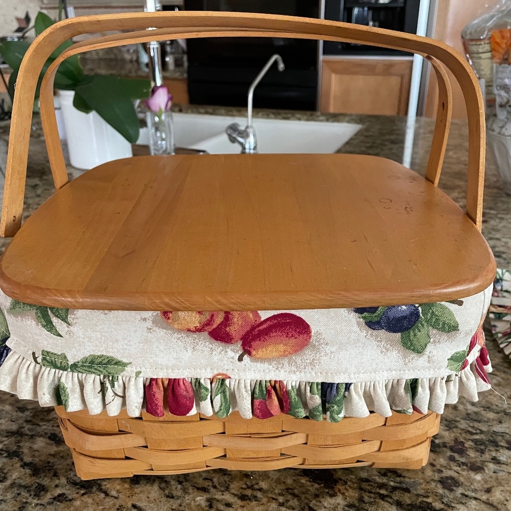 Longaberger double handle basket 12x12